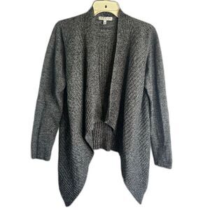 Chaus Open‎ Front Waterfall Long Sleeve Knit Cardigan Women's Size Large